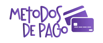 Botón con ícono de tarjetas de crédito y débito, con la frase "métodos de pago"