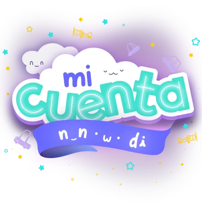 Lettering de Mi cuenta en n ‿ niwidi.com tienda de juguetes creativos para niños y niñas.